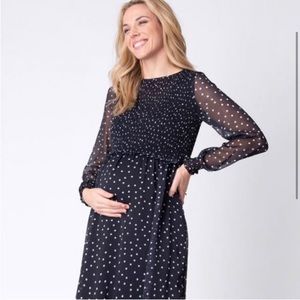 Shirring Dress Nursing Friendly